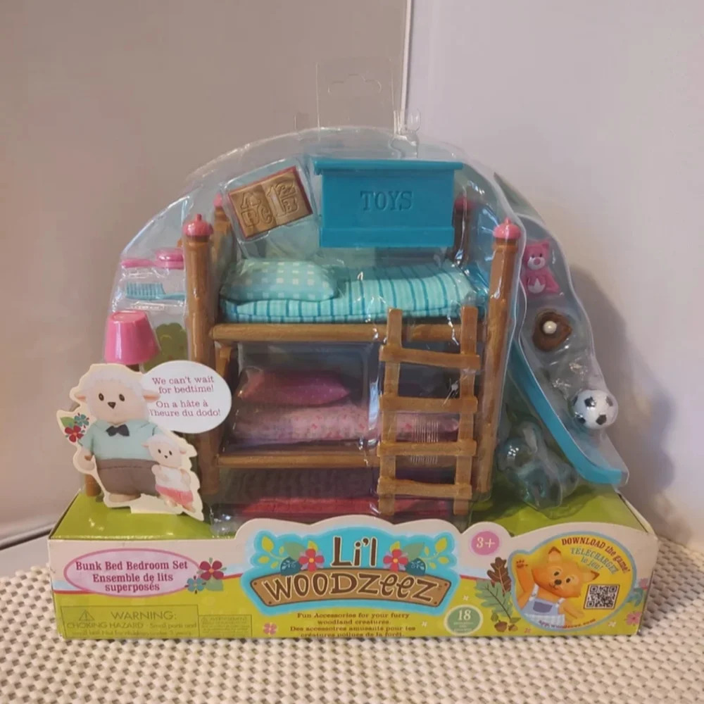 Li'l Woodzeez Bunk Bed Bedroom Set 18pcs set NWT Toy